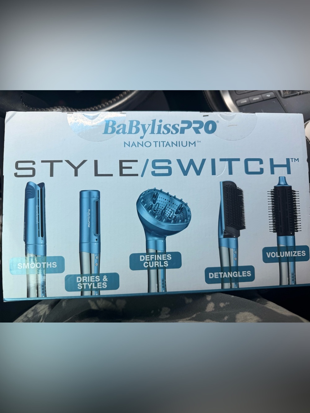 BaByliss Nano Titanium Style switch